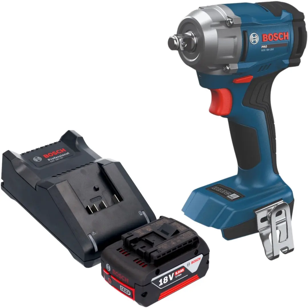 Bosch GDS 18V-350 Professional accu-slagschroevendraaier 18 V 350 Nm 1/2" borste