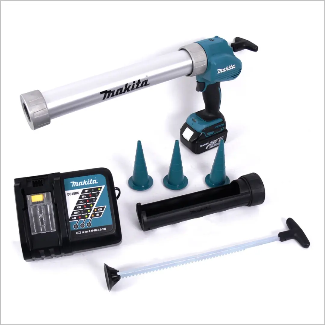Makita DCG 180 RF1X Accupistool 18V - 300/600ml + 20 Stuks