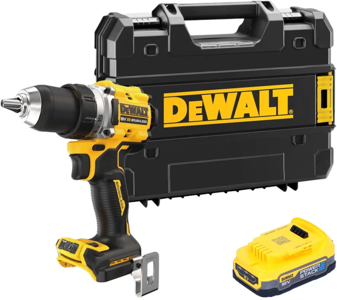 DeWalt DCD 800 NT accuboormachine 18 V 90 Nm borstelloos + 1x Powerstack accu 1.