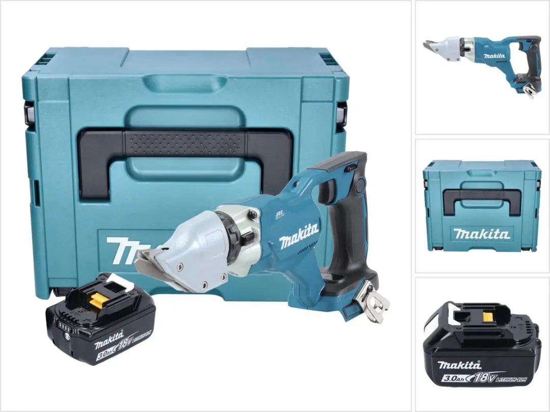 Makita DJS 200 F1J accu plaatschaar 18 V 2.0 mm borstelloos + 1x oplaadbare accu