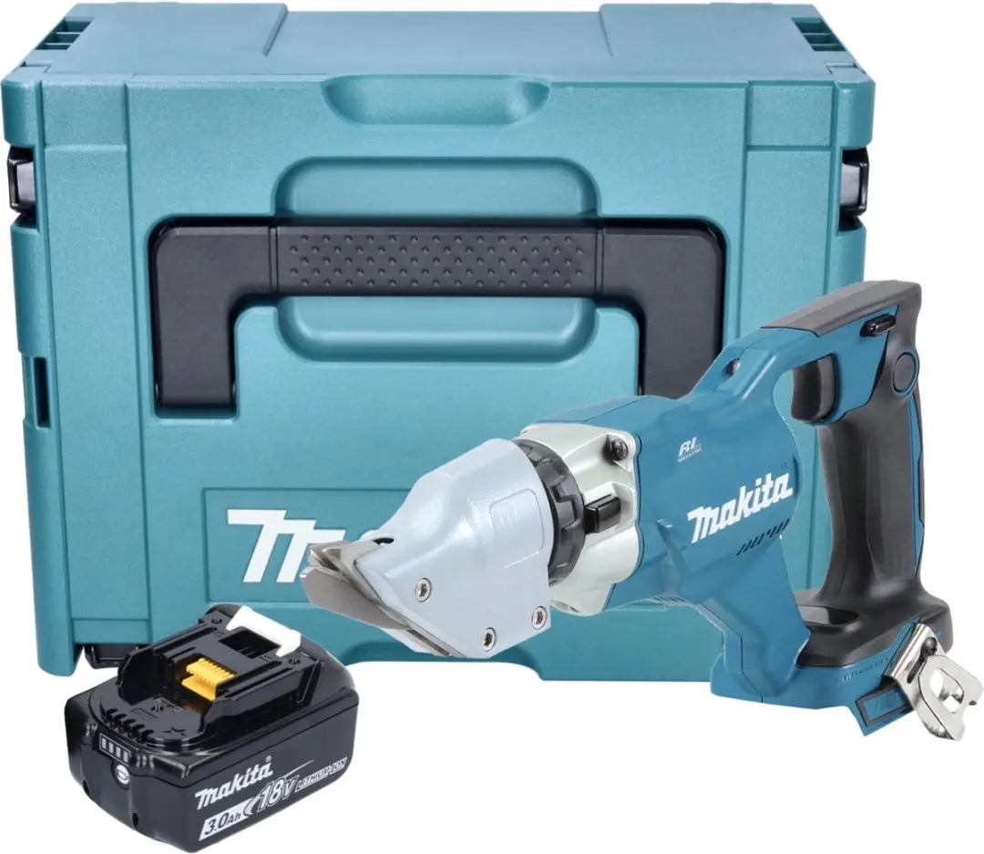 Makita DJS 200 F1J Accu Plaatschaar 18V - 2.0mm - 3.0Ah + Makpac