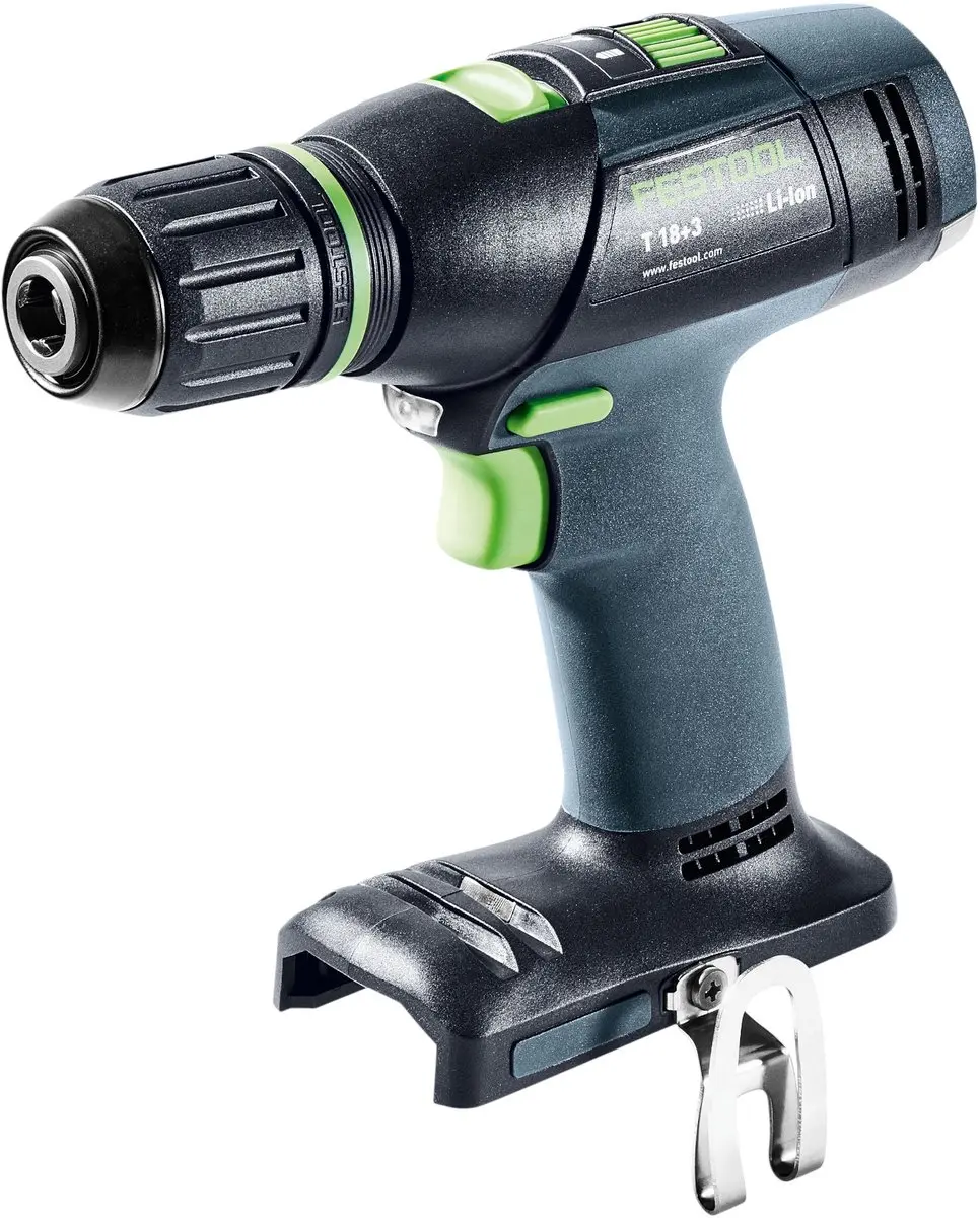 Festool T 18+3-Basic Accuboormachine 18V 50Nm - 2x 4,0Ah Accu