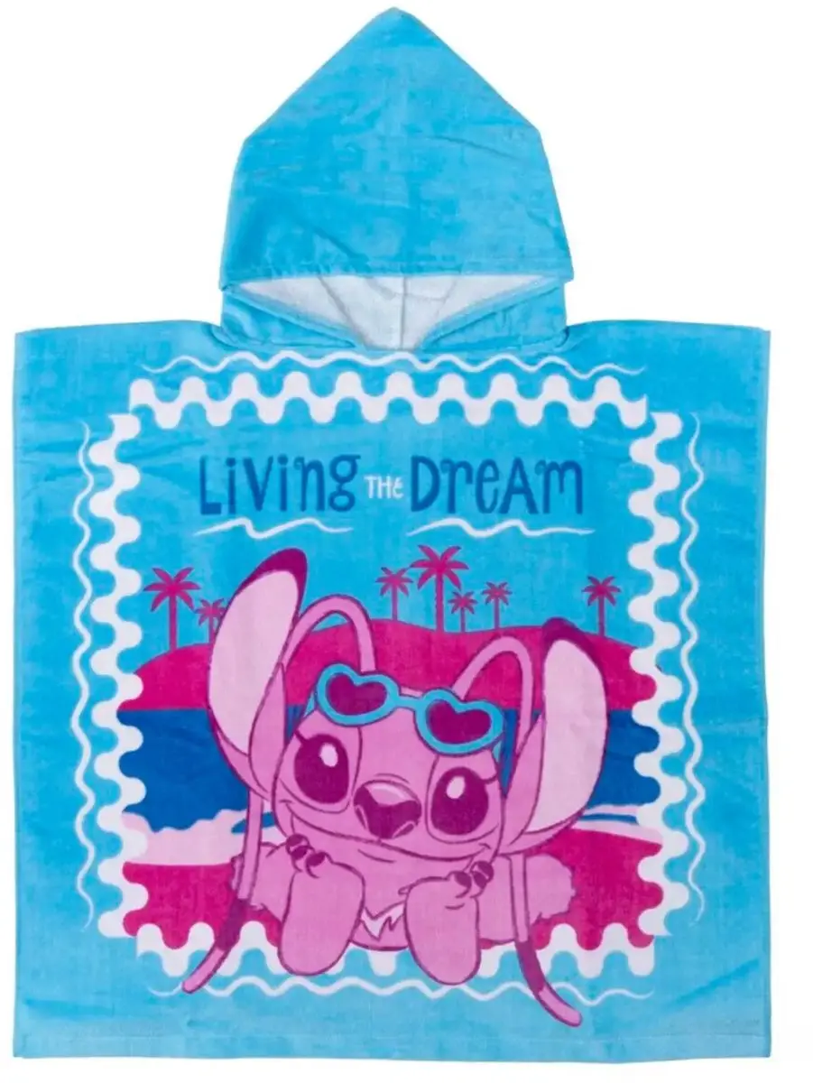 Disney Stitch Angel Strandponcho 60x120cm