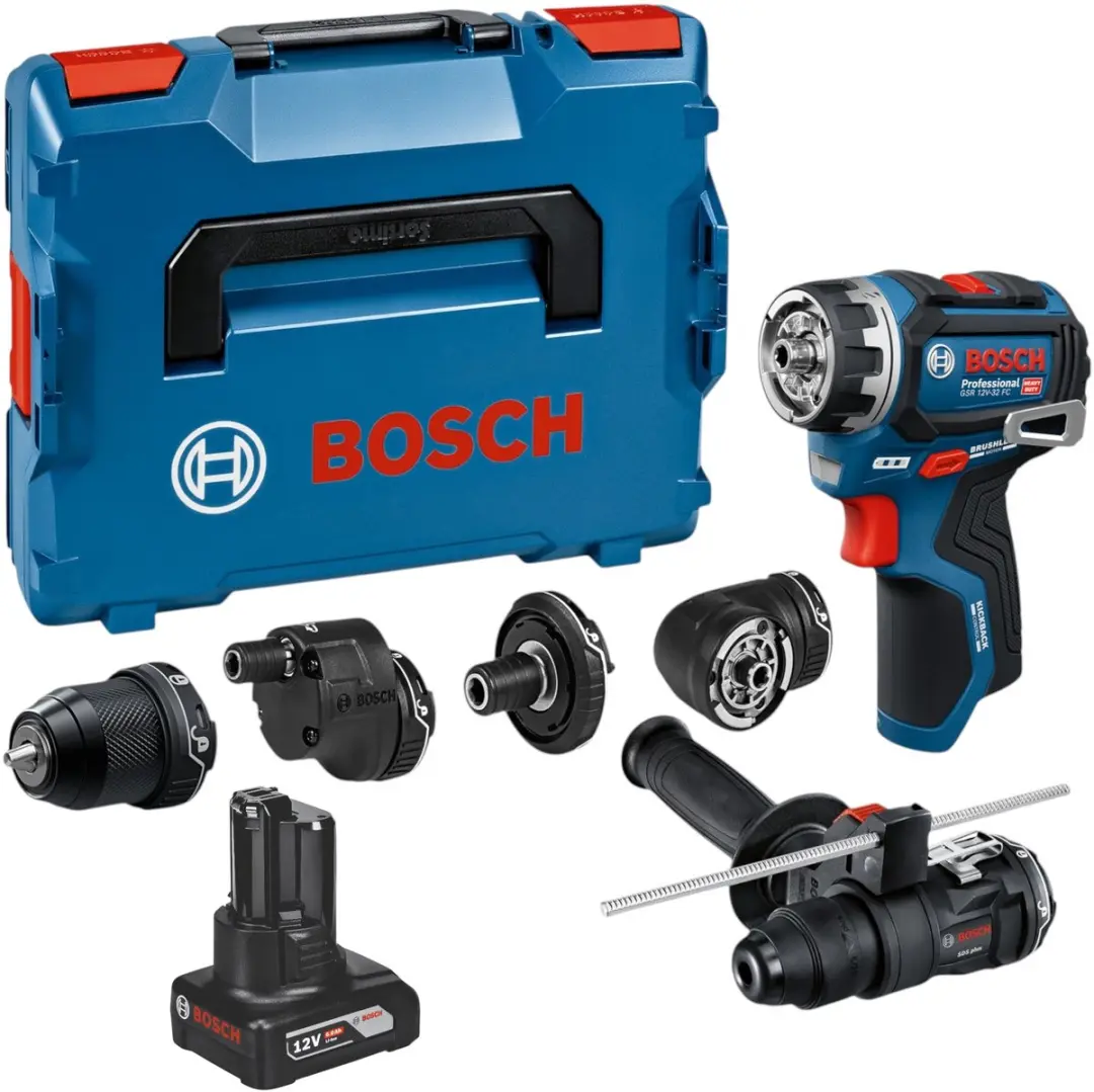 Bosch GSR 12V-32 FC accuboormachine 12 V 31 Nm borstelloos + 1x accu 6,0 Ah + L-