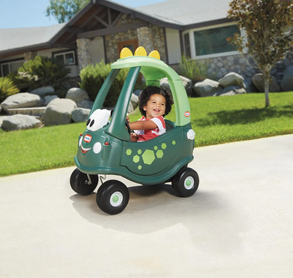 Little Tikes Cozy Coupe Dino Loopauto - Donkergroen