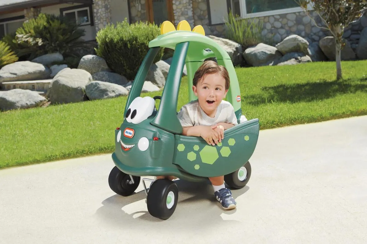 Little Tikes Cozy Coupe Dino Loopauto - Donkergroen