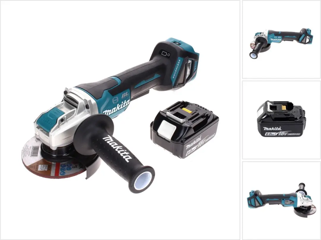 Makita DGA519G1 Accu Haakse Slijper 18V 125mm Brushless X-Lock
