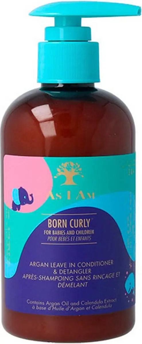 As I Am Born Curly Argan Leave-in Conditioner & Detangler 240ml