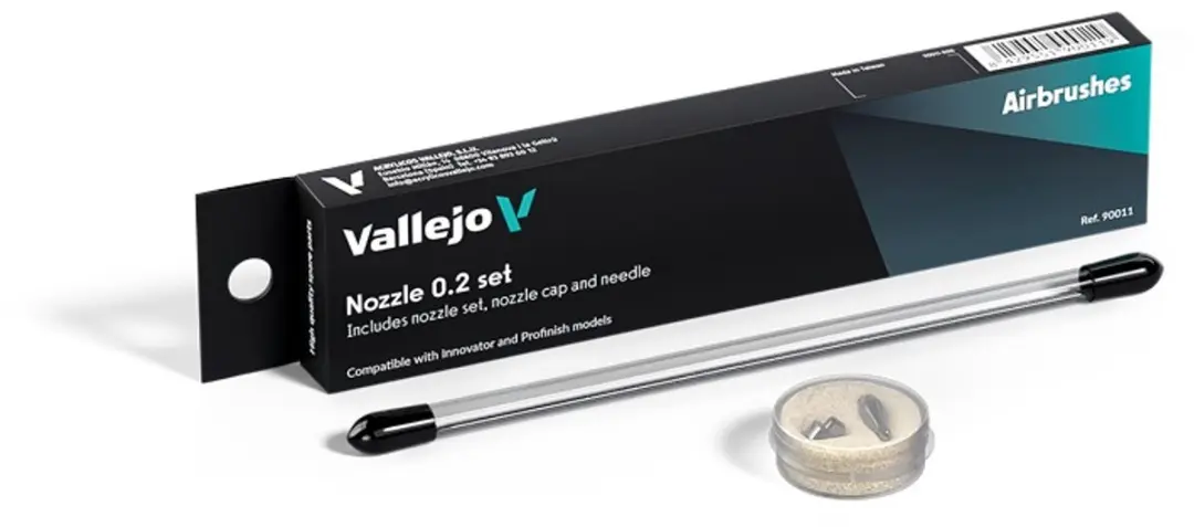 Vallejo Hobbypenseel 90011 Nozzle Set 0,2mm