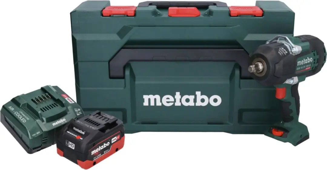 Metabo SSW 18 LTX 1450 BL Accuslagmoersleutel 18V 1450Nm - 8.0Ah Accu + Lader