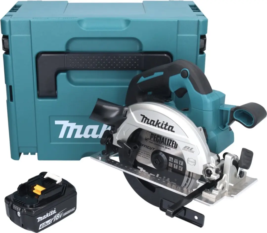Makita DHS661M1J Handcirkelzaag 18V 165mm - 1x 4,0Ah Accu