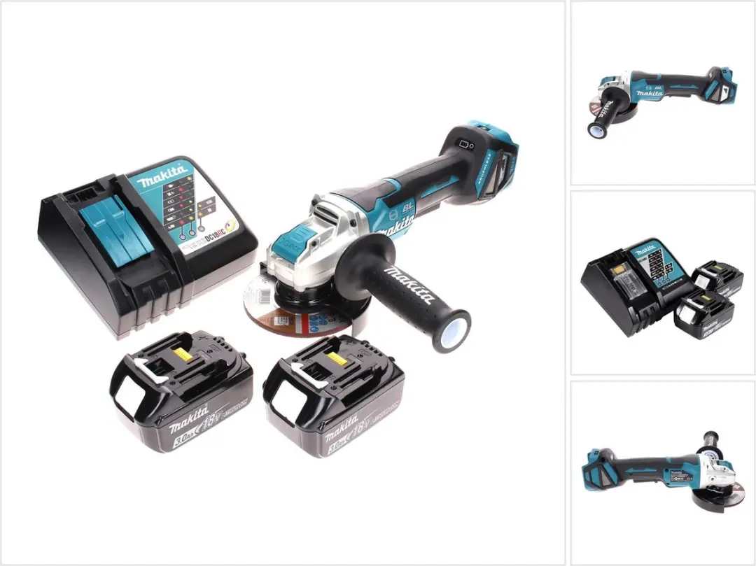 Makita DGA 519 RF Haakse Slijper 18V 125mm Brushless