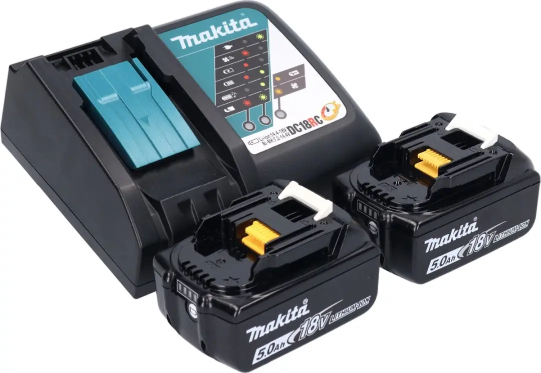 Makita DJS 200 RTJ Accu Plaatschaar 18V - 2.0mm - 2x 5.0Ah + Lader + Makpac