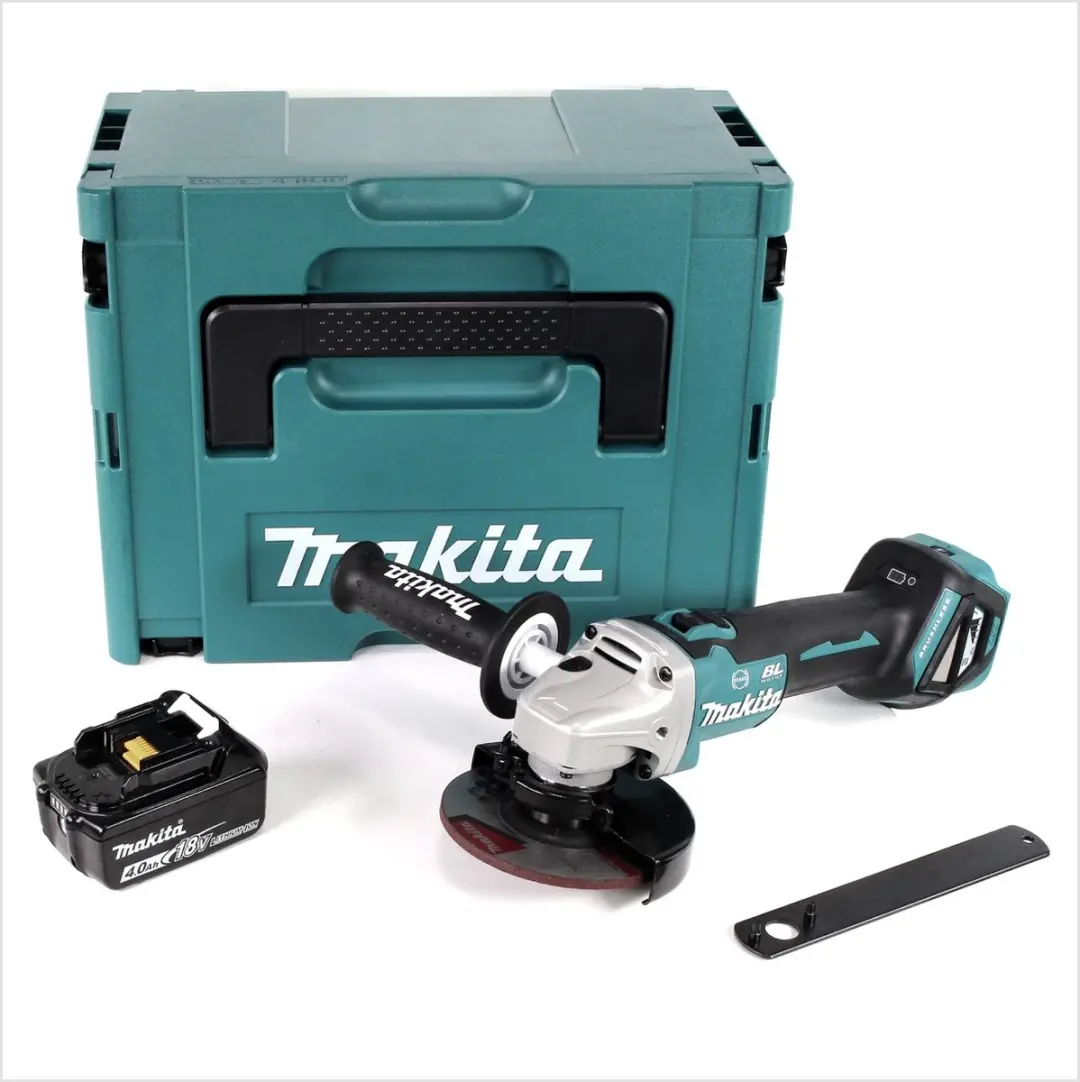 Makita DGA513M1J Haakse Slijper 18V 125mm - 1x Accu 4,0Ah