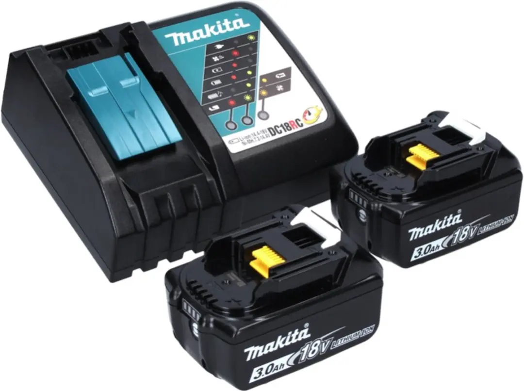 Makita DBS 180 RFJ Accu-bandvijl 18V 9x533mm Borstelloos - 2x 3.0Ah + Lader + Makpac