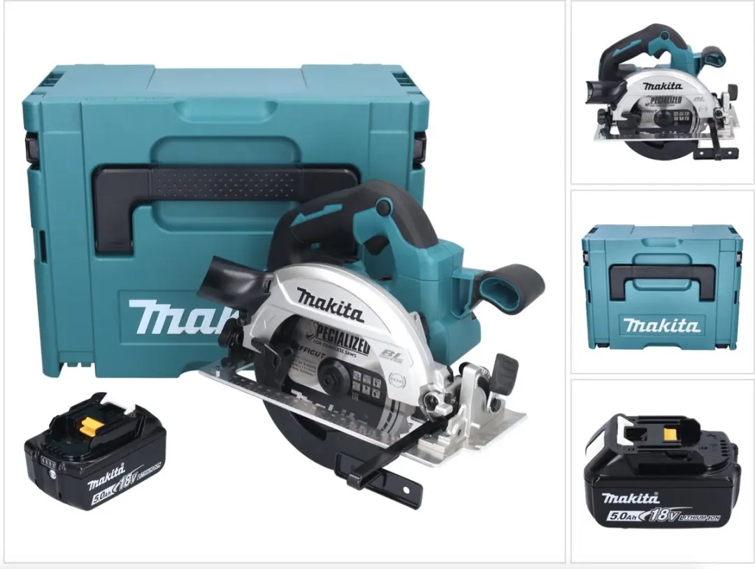 Makita DHS661T1J Accu-handcirkelzaag 18V 165mm