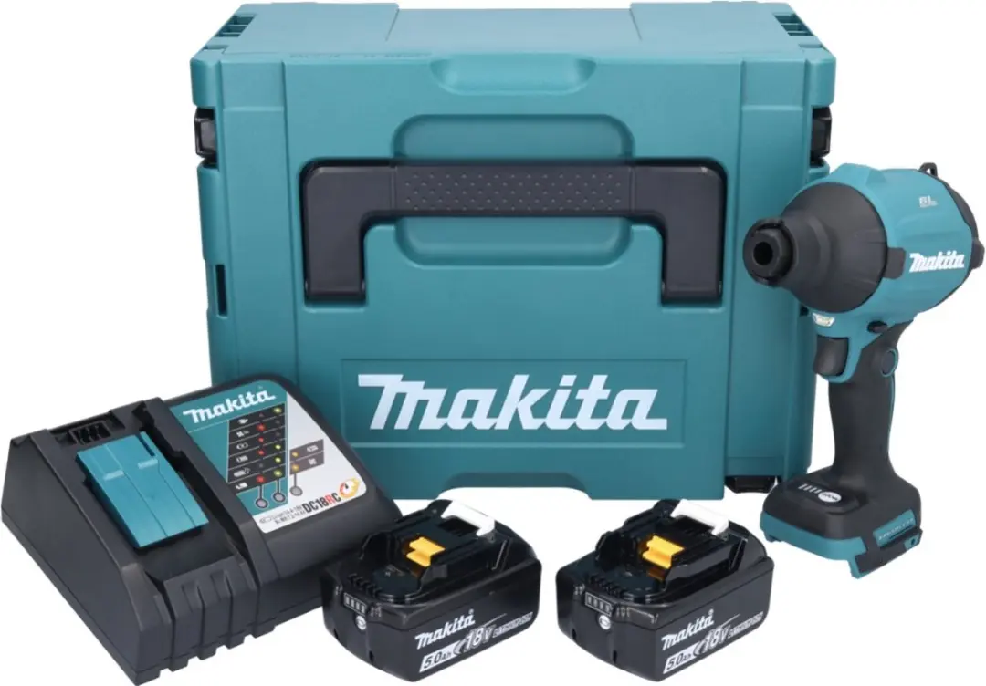 Makita DAS 180 RTJ Accu-Blazer 18V - 2x 5,0Ah + Oplader