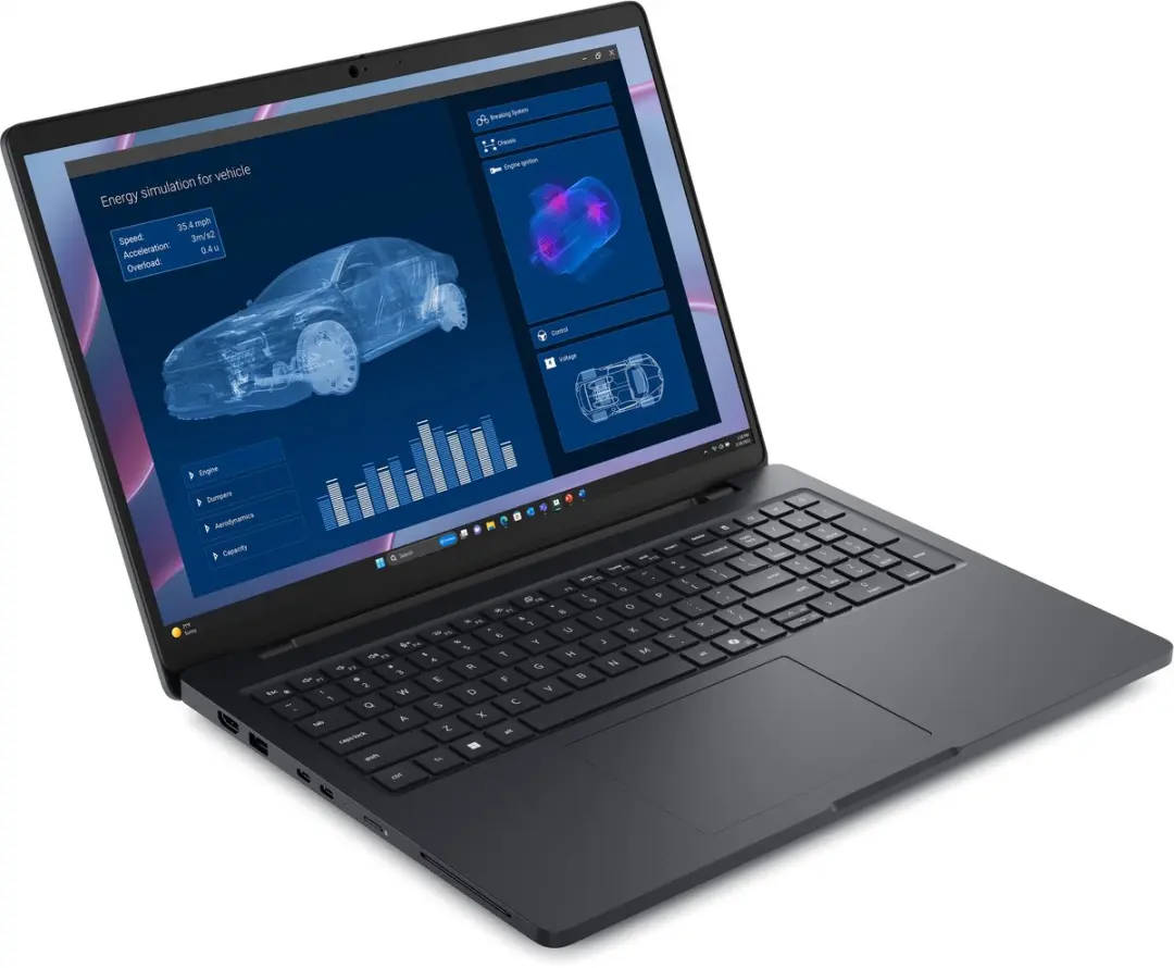 Dell Pro Max 16 MC16255 Copilot+ PC - AMD Ryzen AI 7 PRO - 32GB 512GB SSD - NVIDIA RTX PRO 500 - Zwart