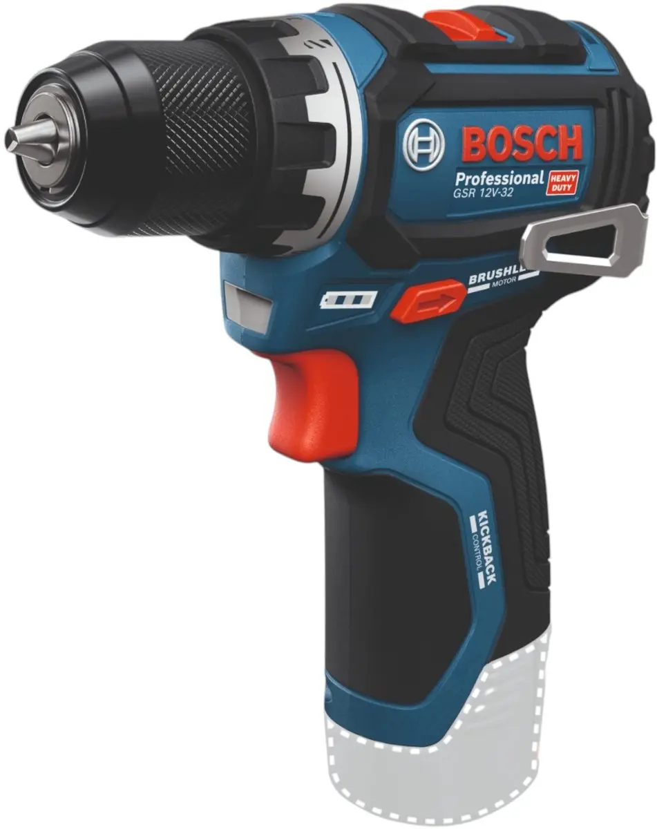 Bosch Professional GSR 12V-32 Accuboormachine - 2x 2,0Ah Accu - 36-delig