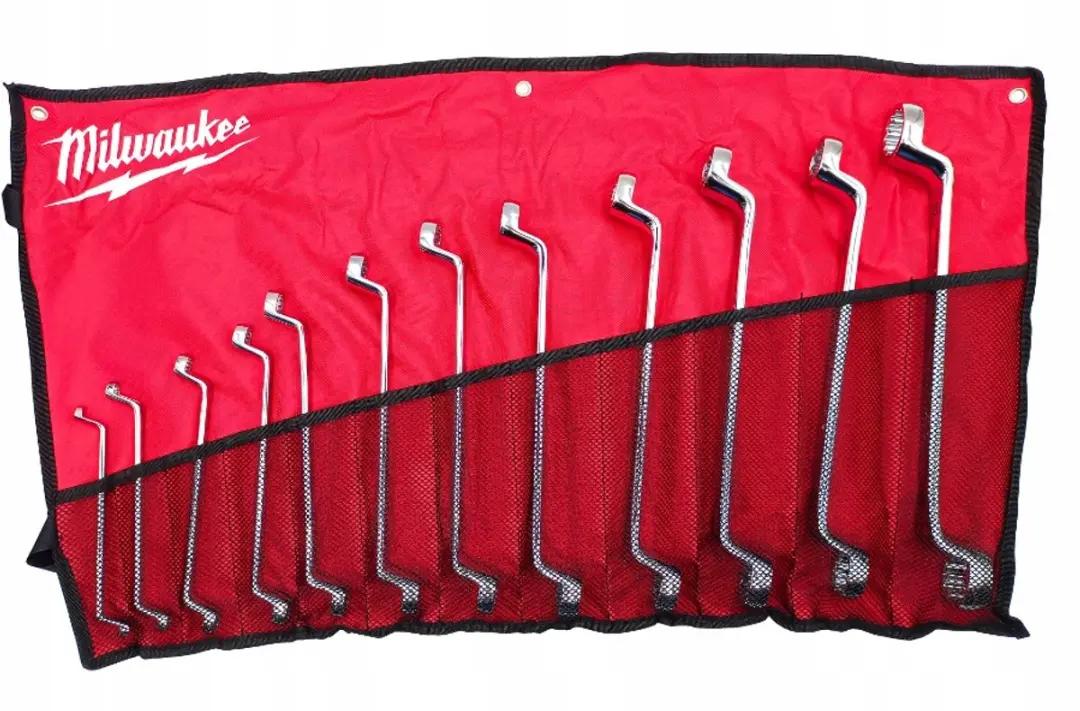 Milwaukee Ringsleutelset 12-delig 6-32mm - 75° gebogen