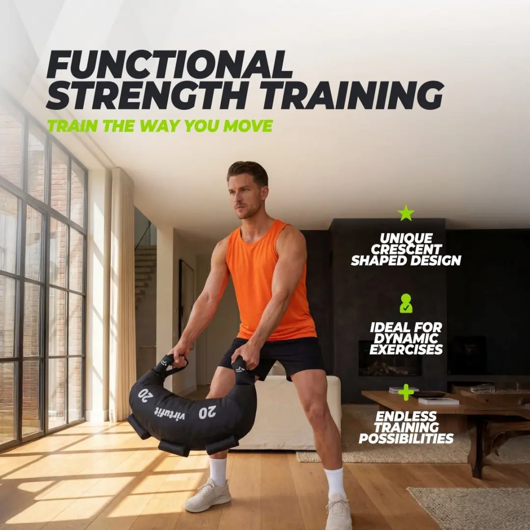 Virtufit Bulgarian Bag 20kg - Zwart