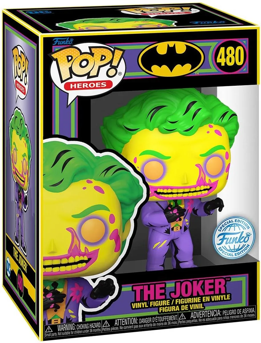 Funko Pop! Tee Box DC Comics Joker DCeased Blacklight Exclusive - Maat M