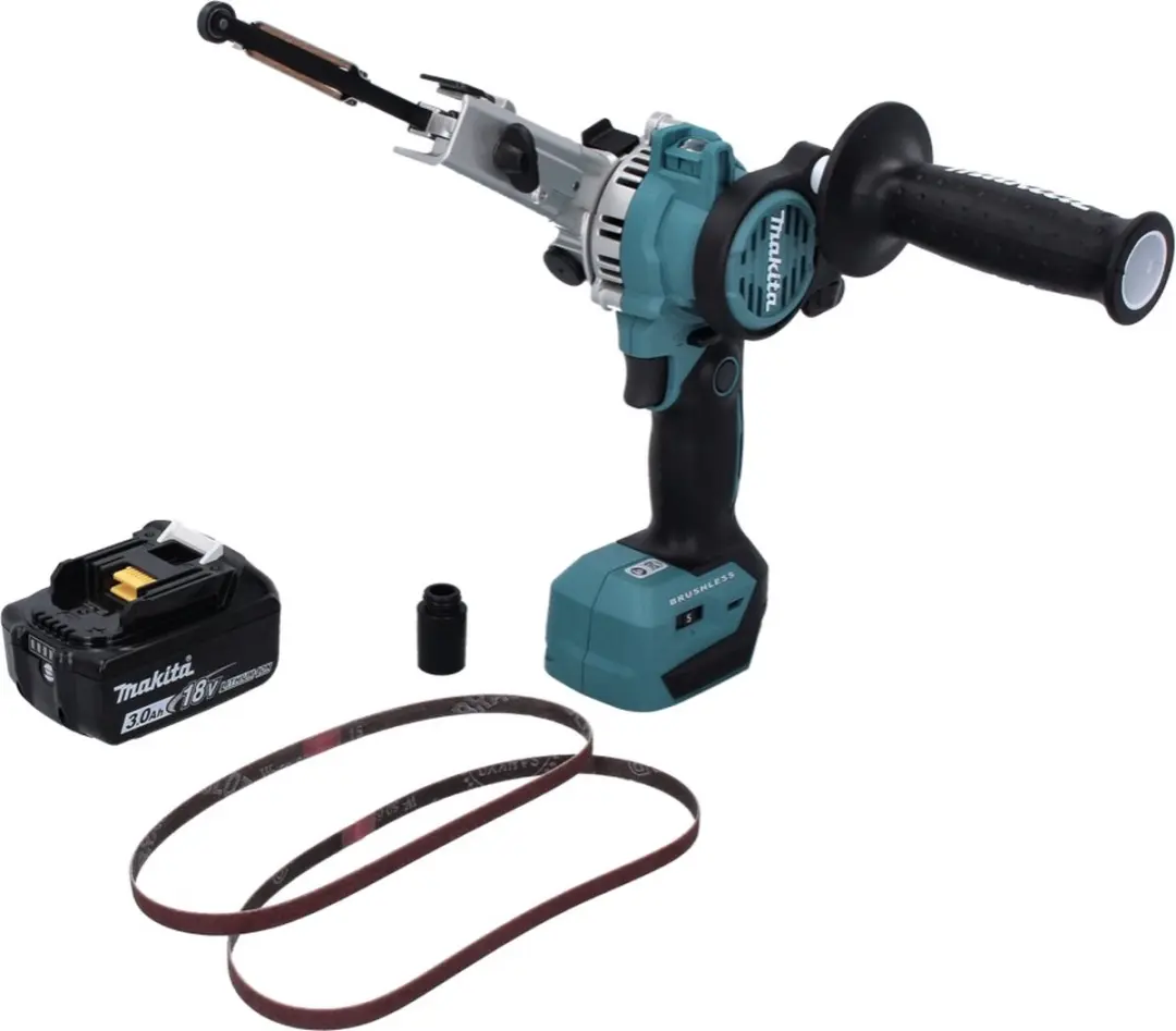 Makita DBS 180 F1 Accu-bandvijl 18V 9x533mm Borstelloos - 3.0Ah