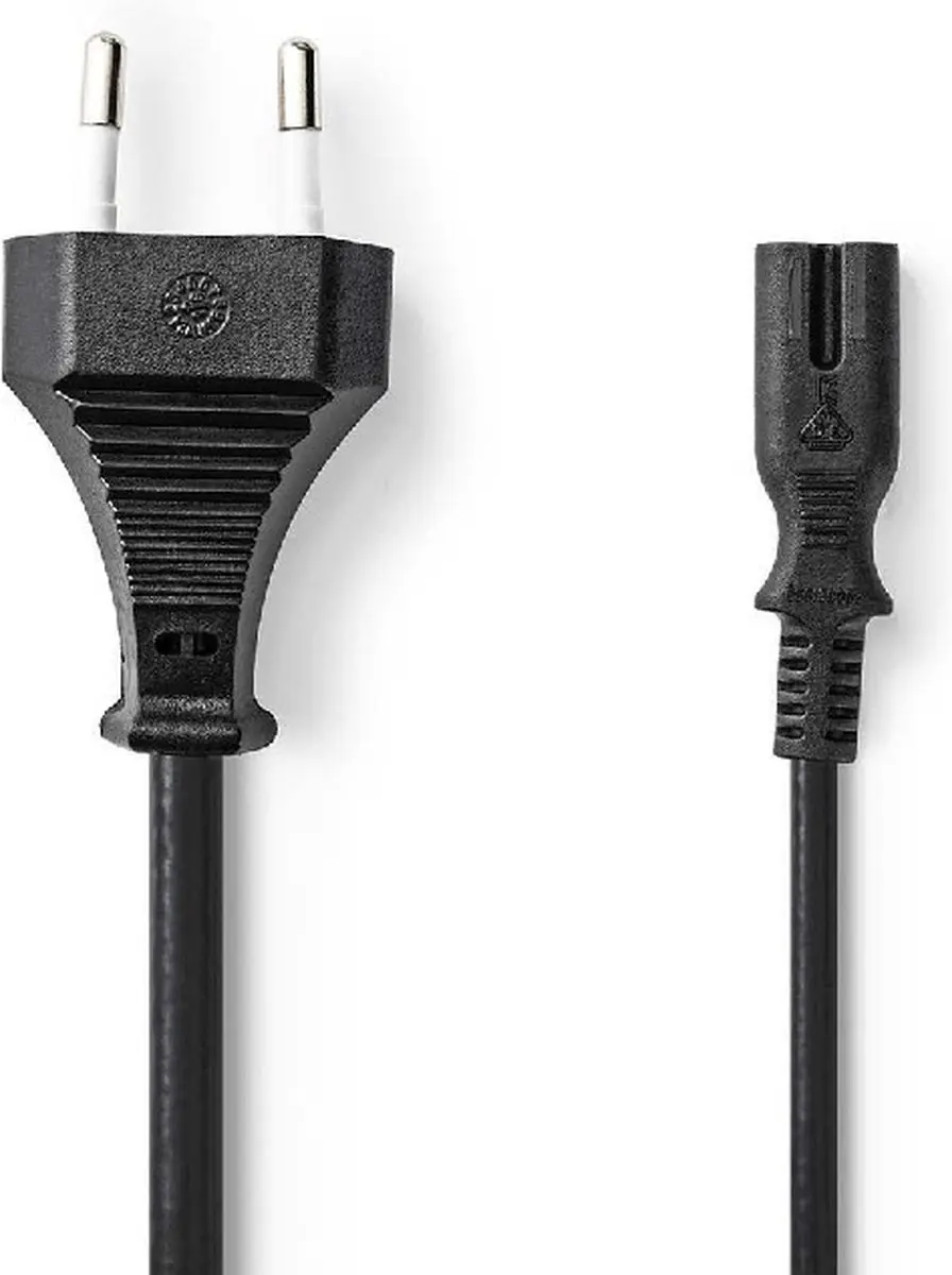 Nedis Stroomkabel CEGL11040BK50 - Euro Male IEC-C7 - 5m - Zwart