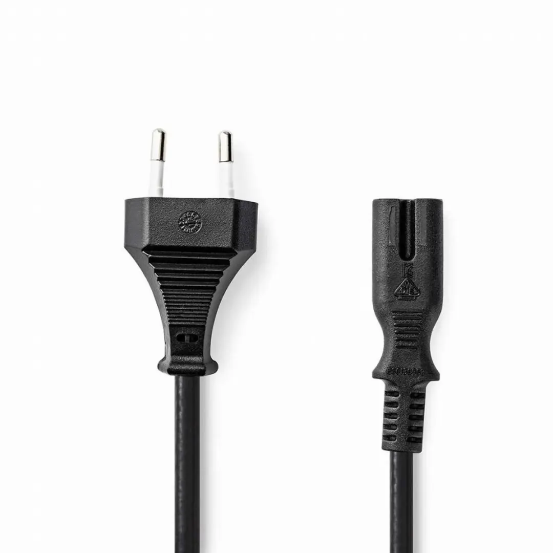 Nedis Stroomkabel CEGL11040BK50 - Euro Male IEC-C7 - 5m - Zwart