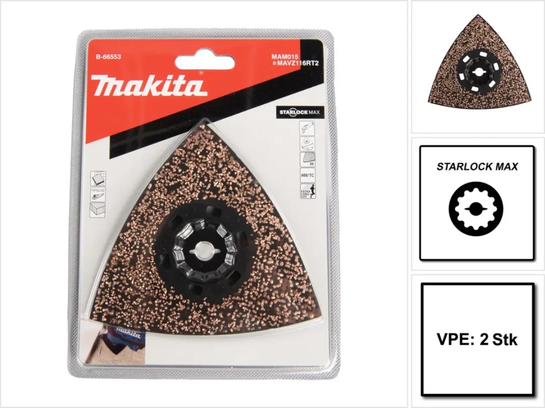 Makita MAM015 HM Deltaplaat 116mm Starlock Max