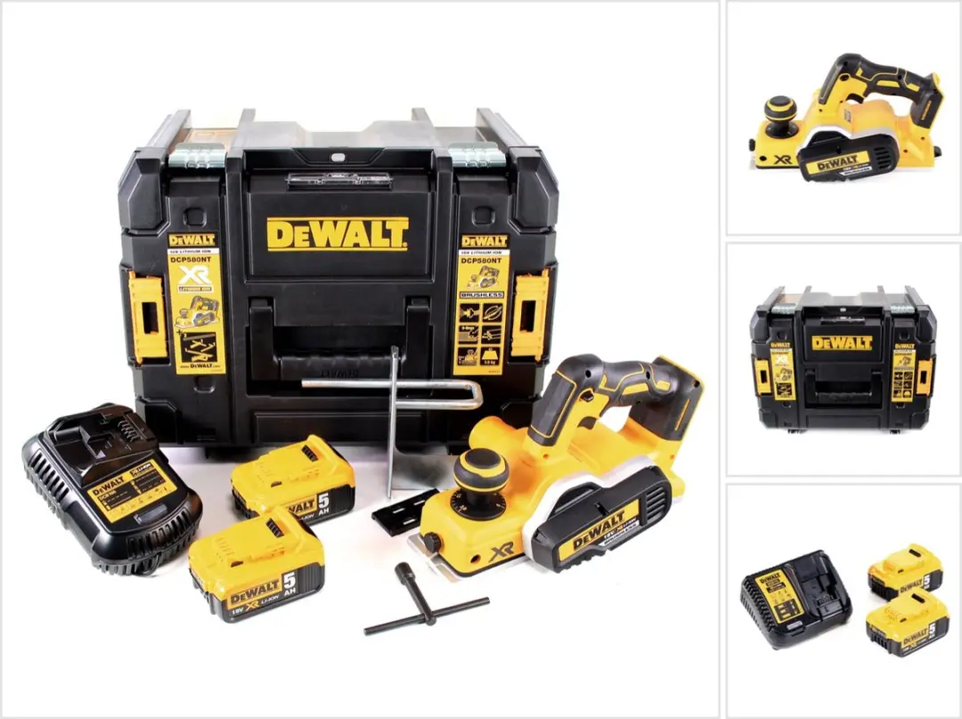 DeWalt DCP 580 P2 Accuschaafmachine 82mm - 2x 5.0Ah Accu