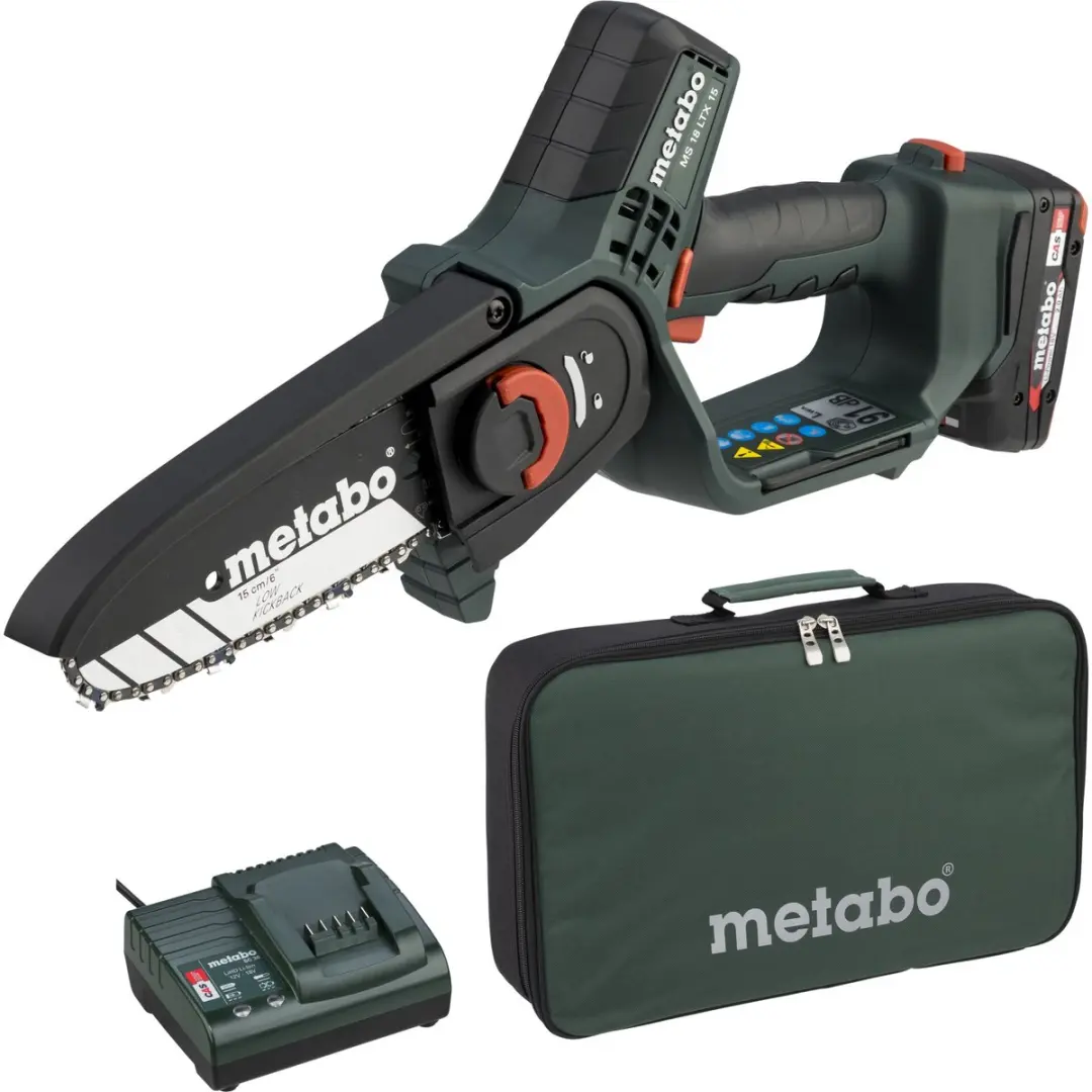 Metabo MS 18 LTX 15 Accu-Houtzaag 15cm - 2,0Ah + Oplader + Tas
