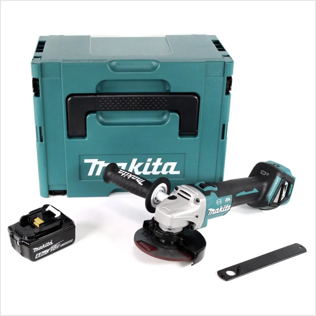 Makita DGA 513 G1J Haakse Slijper 18V 125mm - 6.0Ah Accu