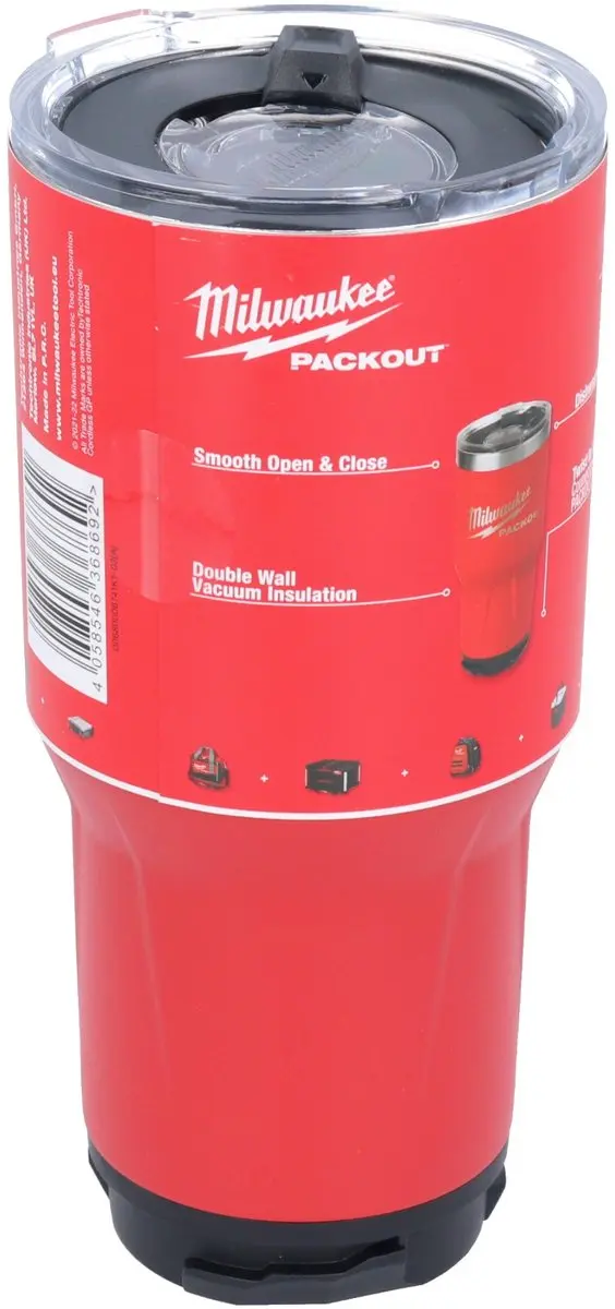 Milwaukee PACKOUT Thermosbeker 887ml - Rood