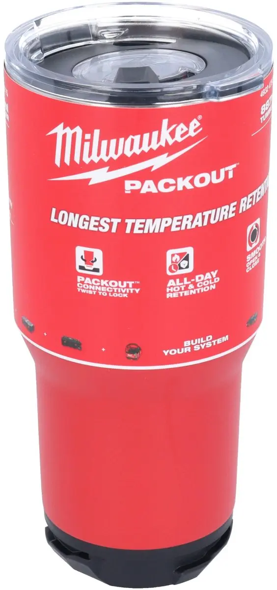 Milwaukee PACKOUT Thermosbeker 887ml - Rood