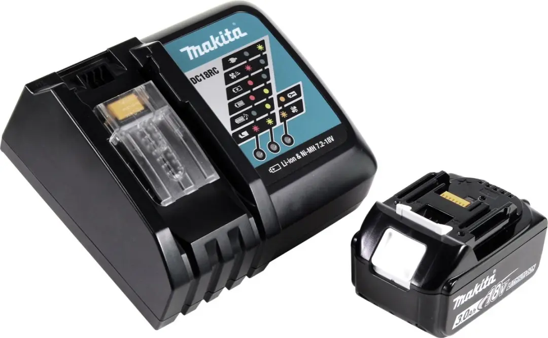 Makita DGA519RF1J Haakse Slijper 18V 125mm Brushless X-Lock - 3.0Ah Accu