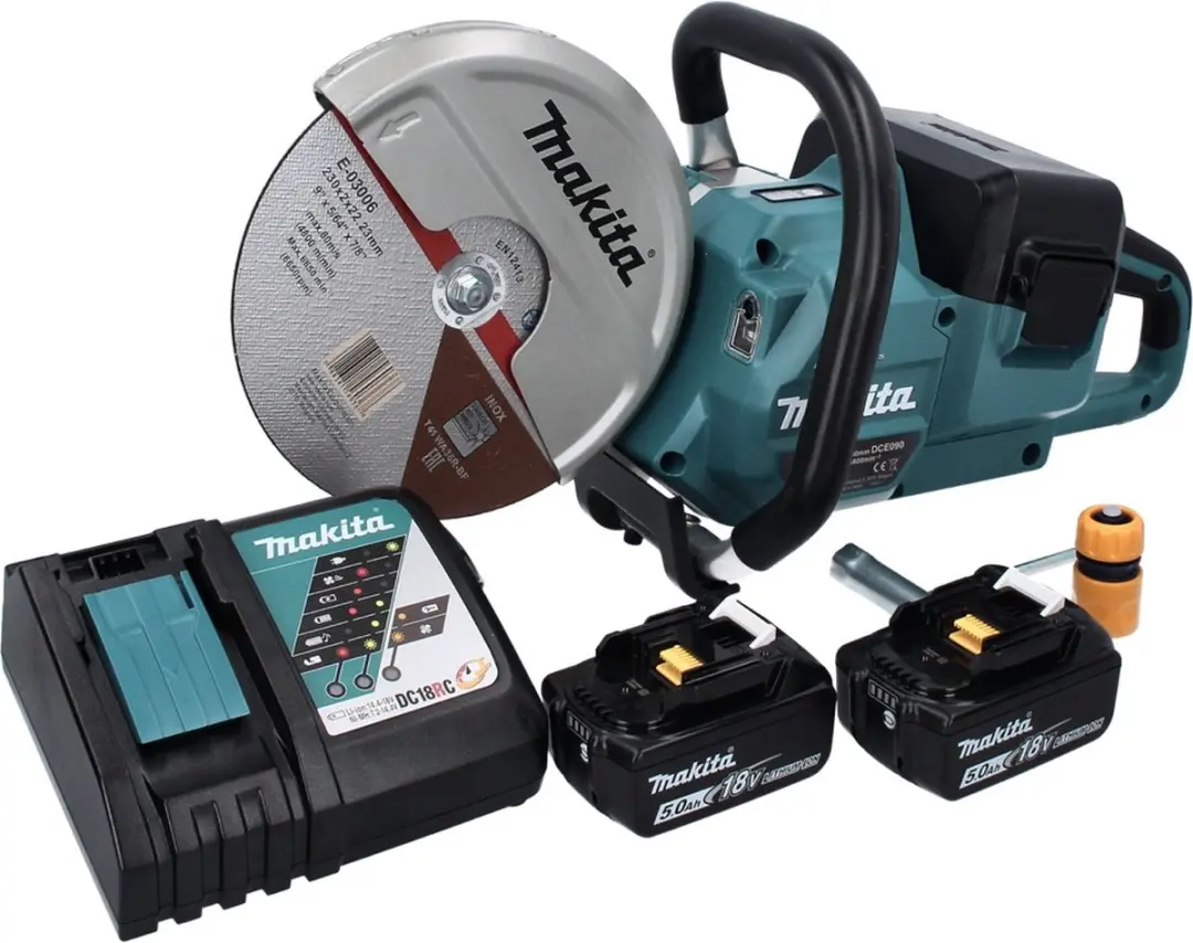 Makita DCE090RT2X1 Accu-doorslijpmachine 230mm - 2x 5,0Ah accu