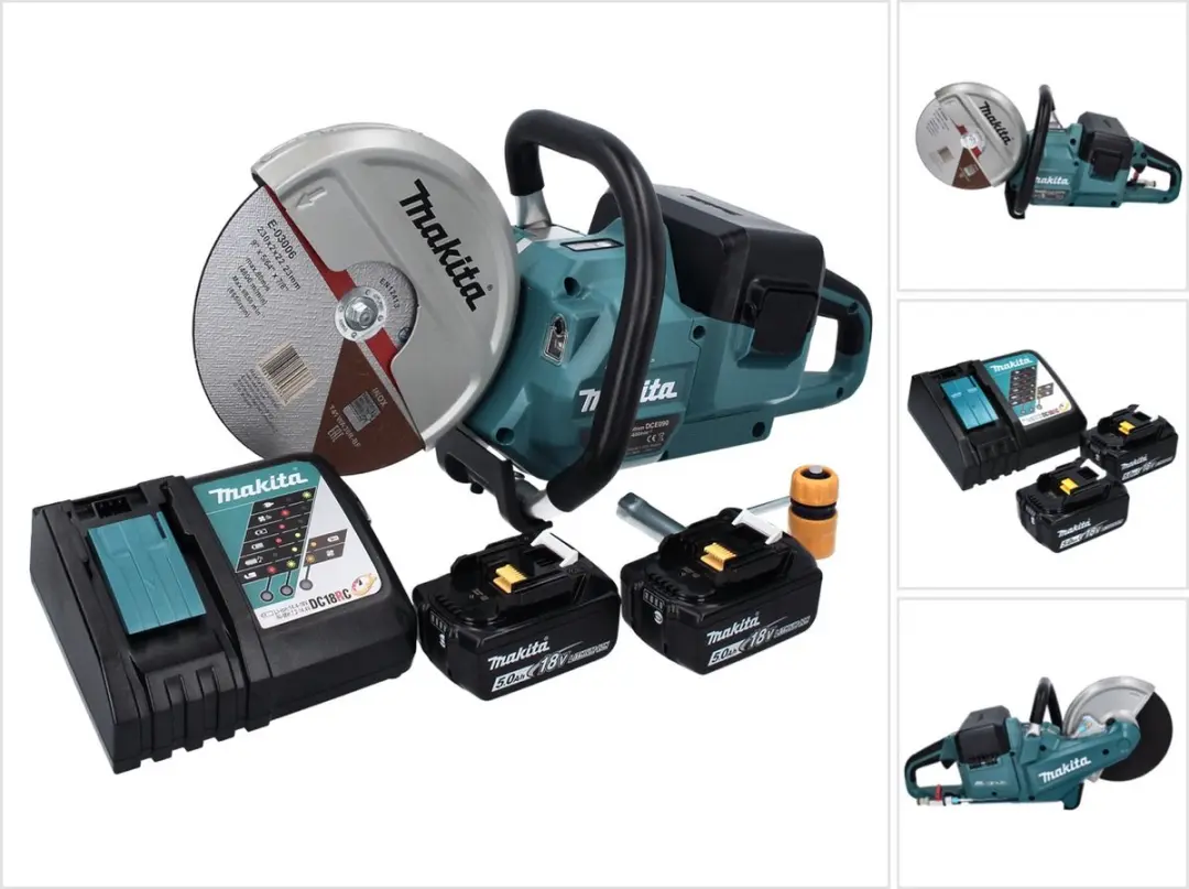 Makita DCE090RT2X1 Accu-doorslijpmachine 230mm