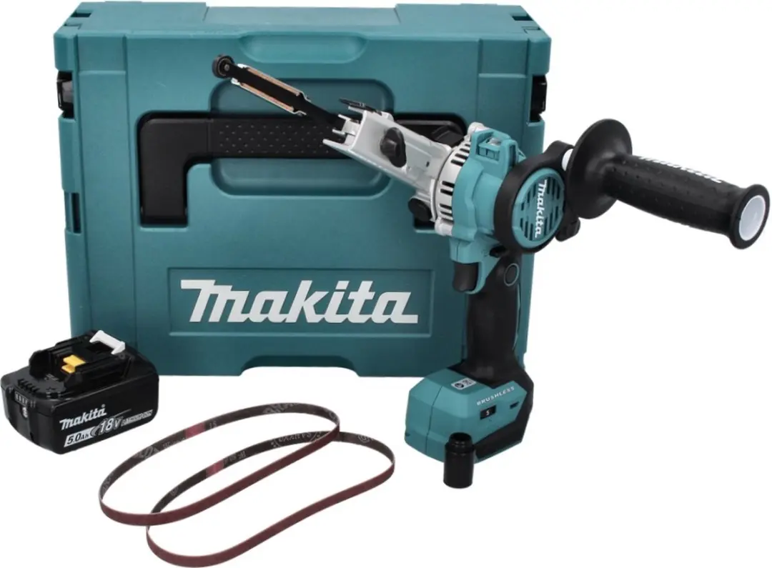 Makita DBS 180 T1J Accu-bandvijl 18V 9x533mm - Borstelloos - 5.0Ah