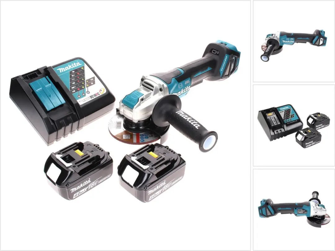 Makita DGA 519 RM Haakse Slijper 18V 125mm Brushless