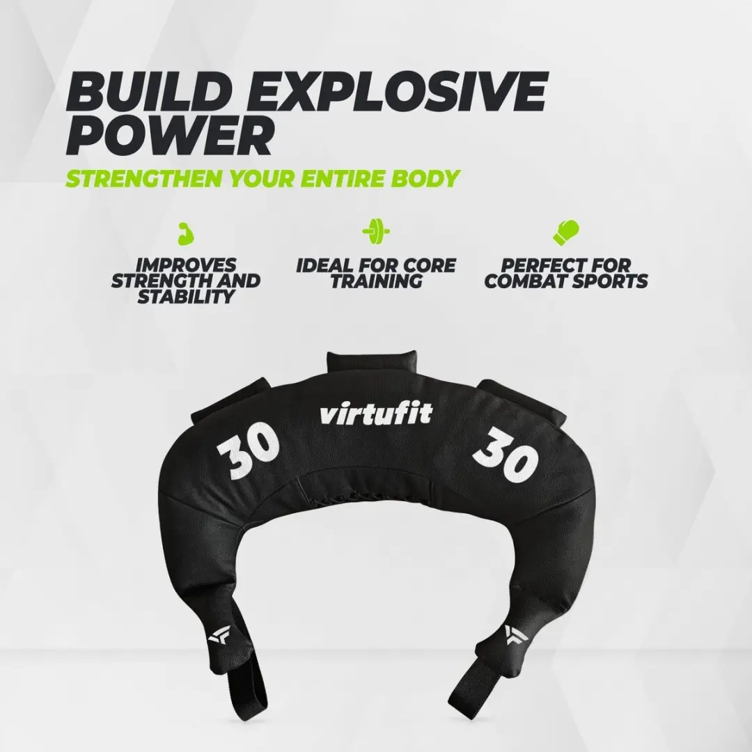 Virtufit Bulgarian Bag 30kg - Zwart