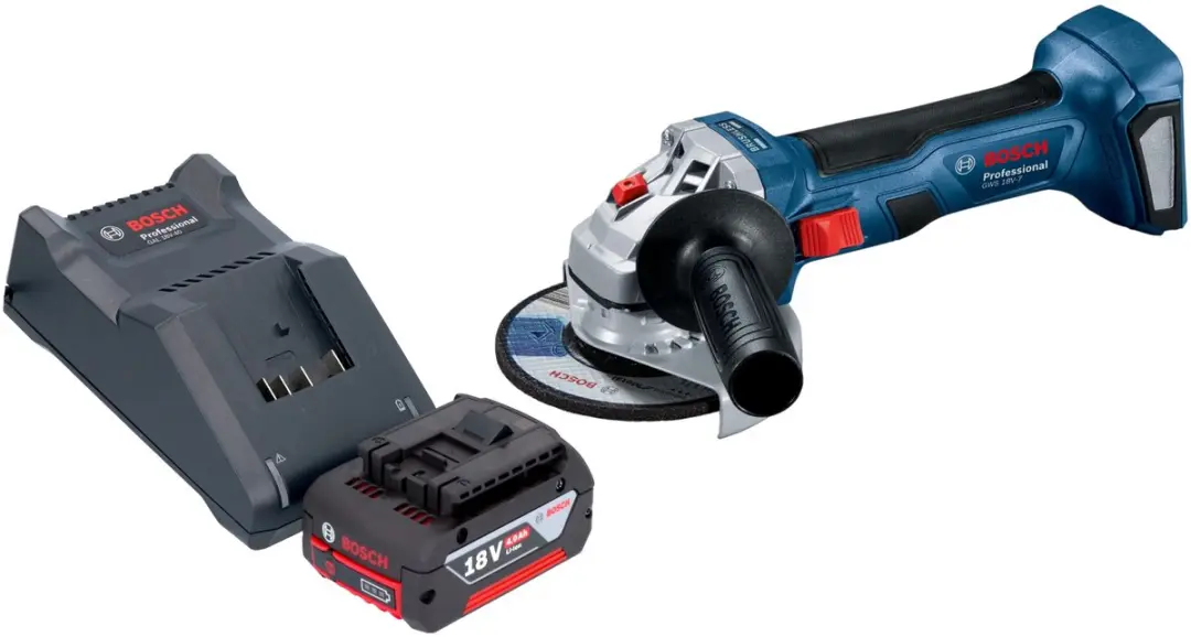 Bosch Professional GWS 18V-7 Accu Haakse Slijper 115mm