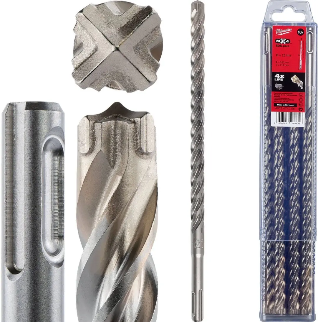 Milwaukee SDS-plus MX4 Hamerboren 10 Stuks