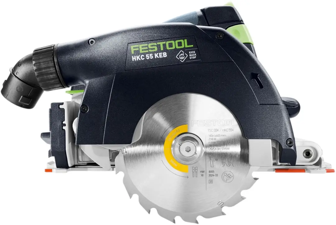 Festool HKC 55 KEB-Basic Accu-Cirkelzaag 18V 160mm - 2x 8Ah + Systainer