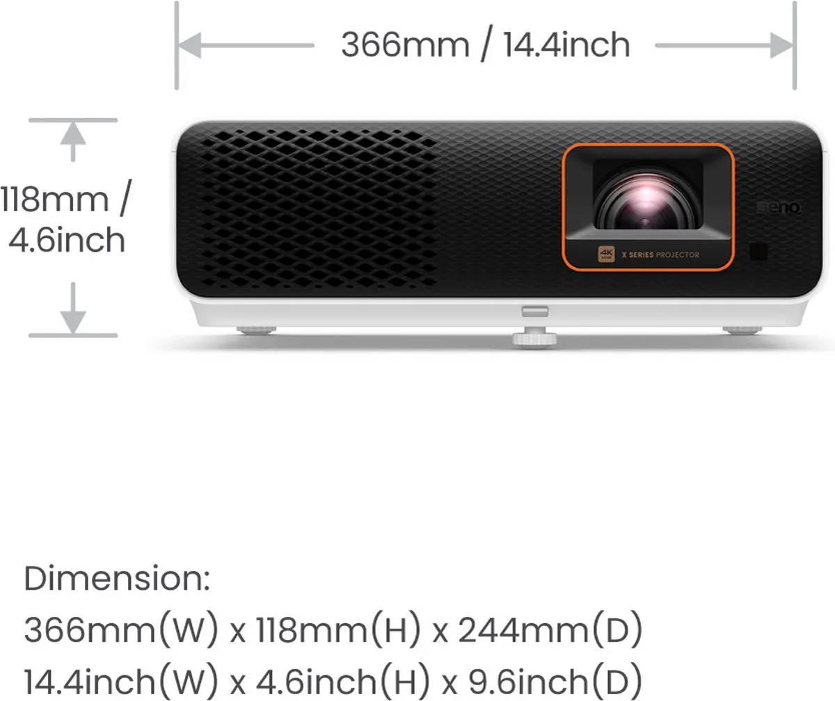 BenQ X500i Gaming Projector 2200W - Wit/Zwart