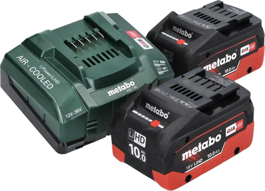 Metabo WVB 18 LTX BL 15-125 Haakse Slijper - 18V 125mm Borstelloos - 2x 10,0Ah Accu