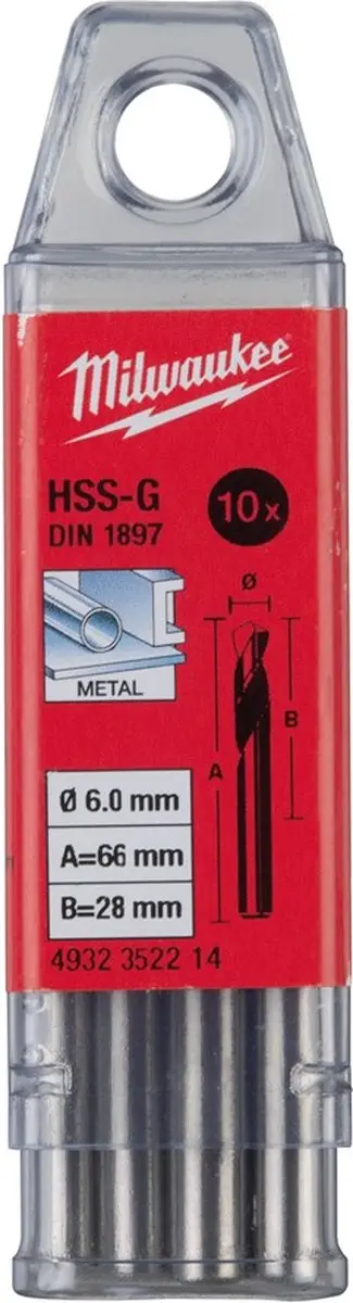 Milwaukee Metaalboren HSS-Ground 8mm
