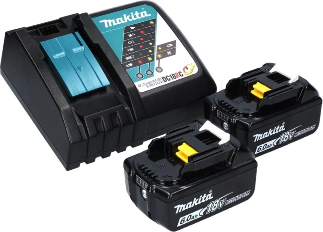 Makita DBS 180 RGJ Accu-bandvijl 18V - 2x 6.0Ah + lader + Makpac