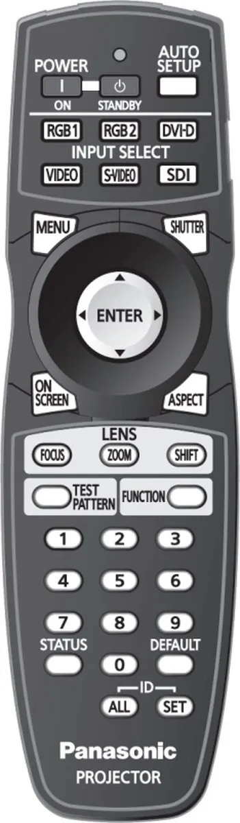 Panasonic PT-DX800U Afstandsbediening N2QAYB000784