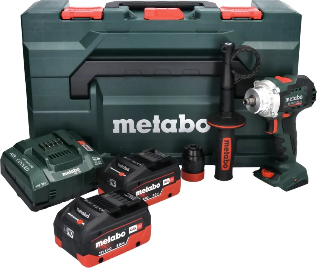 Metabo BS 18 LTX BL Q Accuboormachine 18V - 2x 8.0Ah + Lader + MetaBOX